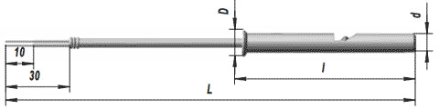 Конструктивные исполнения и габаритные размеры термоэлектрического преобразователя ТХК 9414