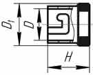 Гайка байонетная для термоэлектрического преобразователя ТХА 1303, ТХК 1303, ТЖК 1303