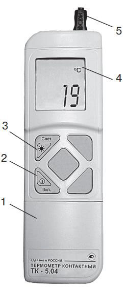 Внешний вид контактного электронного термометра ТК-5.04