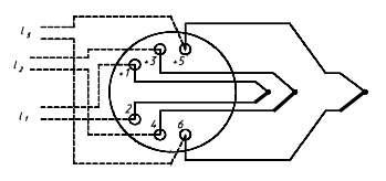 Схема соединений термопары ТХА 9518