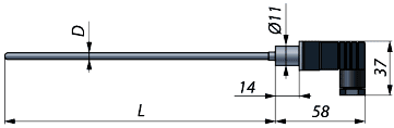 Термометр сопротивления ТС-1288/6 (для Ø 2 мм)