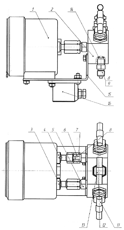 Конструкция дифференциального манометра (дифманометра) ДСП-80В