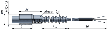 Термопреобразователь сопротивления ТС-1388/2-3М с металлорукавом (без необходимости периодической поверки)