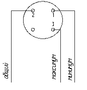 Схема внешних электрических соединений манометра ДМ-1003Эк