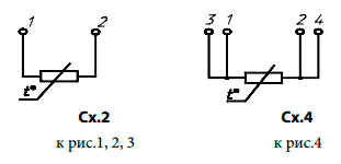 Схемы соединений ТСП 9422, ТСМ 9422