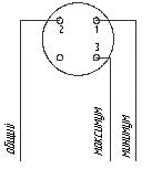 Схема внешних электрических соединений термометра