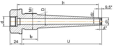 Рисунок Б5 - ГЗ-05, резьба присоединения М27×2; G 3/4