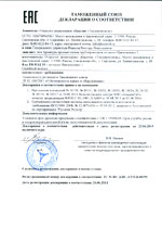 Декларация о соответствии (Таможенный Союз) на РТ-ДО, РТ-ДЗ
