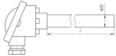 Термоэлектрический преобразователь ТХА 1107, ТХК 1107 (рисунок 27)